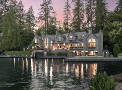 Beautiful Lake Oswego Home at sunset